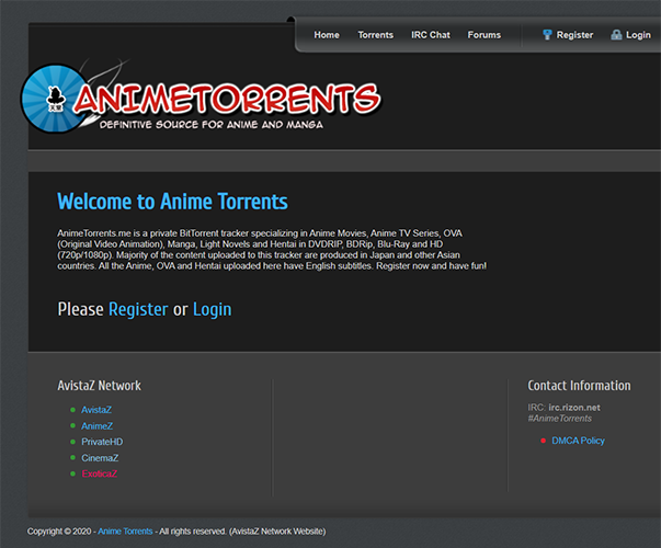 AnimeTorrents - http://animetorrents.me