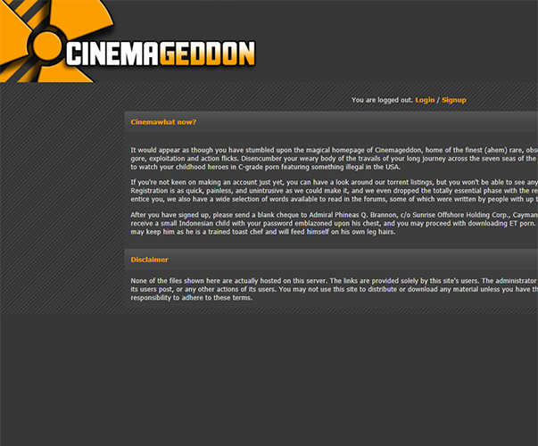 Cinemagedon - http://cinemageddon.net