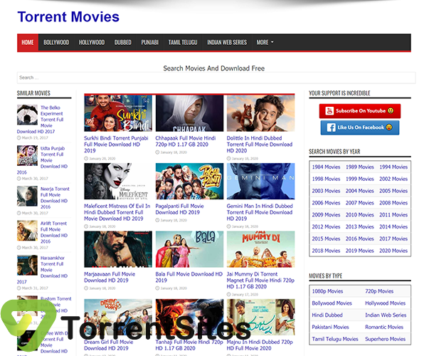 Torrentmovies 105 Movie Torrent Sites Like